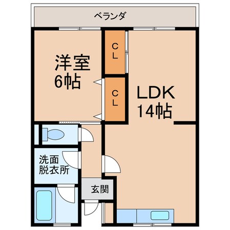 熊代マンションの物件間取画像